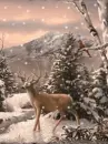 stag in winter