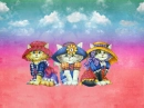 Cats in hats.