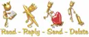 read reply delete