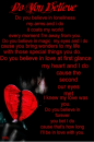do you believe