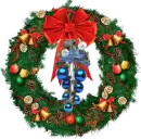 New Year's wreath.
