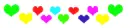 rainbow hearts