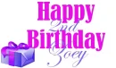 HAPPY 2ND BIRTHDAY ZOEY