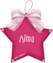 Pink Star & Bow -Alma-