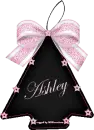 Black & Pink Ornament -Ashley-