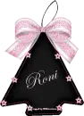 Black & Pink Ornament -Roni-