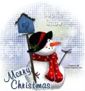 Merry Christmas snowman