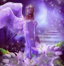 angel stairway to heaven purple