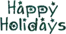 happy holidays text