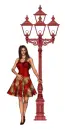 Women on lamp