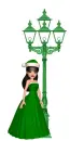 Women on lamp