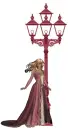 Women on lamp