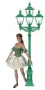 Women on lamp
