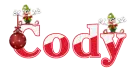 NAME CODY/RED WHITE/CHRISTMAS