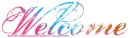 Welcome - rainbow