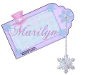 NAME MARILYN/CHRISTMAS TAG