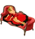 Woman on sofa