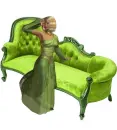 Woman on sofa
