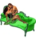 Woman on sofa