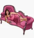 Woman on sofa