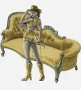 Woman on sofa