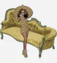 Woman on sofa