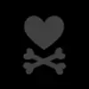 black heartskull