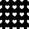 b & w heartz