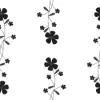 b & w heart vine