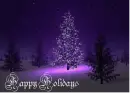 christmas color change tree happy holidays