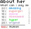 about her