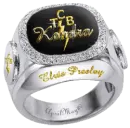 elvis presley silver diamond ring kendra