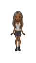 Doll - black/white