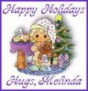 Happy Holidays Hugs, Melinda
