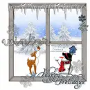 Happy Holidays- snow scene