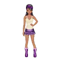 Doll - purple/white