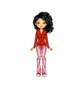 Doll - red/white