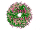 Pink Christmas Wreath - Cindi