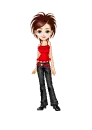 Doll - black/red