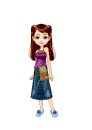 Doll - blue/purple