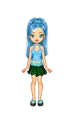 Doll - blue/green