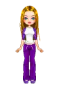 Doll - purple/white
