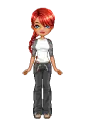 Doll - black/gray