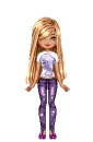Doll - purple/white