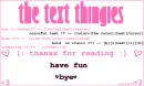 text thingies