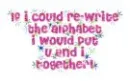 our alphabet