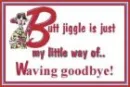 waving goodbye