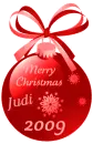 Red Xmas Ornament - Judi