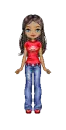 Doll - blue/red