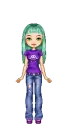 Doll - blue/purple
